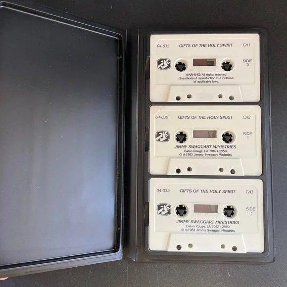 RARE Gifts of the Spirit Jimmy Swaggart Set of 3 Tapes VTG Religious Spiritual